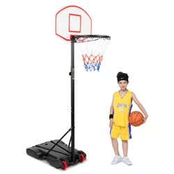 STURDY BASE: The hoop easily fills with water or sand, ensuring it remains standing whether youre shooting or...