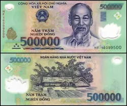 2 x 500K notes + 1 Mill Venezuelan Bolivar. Free 1 Million Venezuelan Bolivar with Every 1 Mill Dong ! 000, 1 million,...
